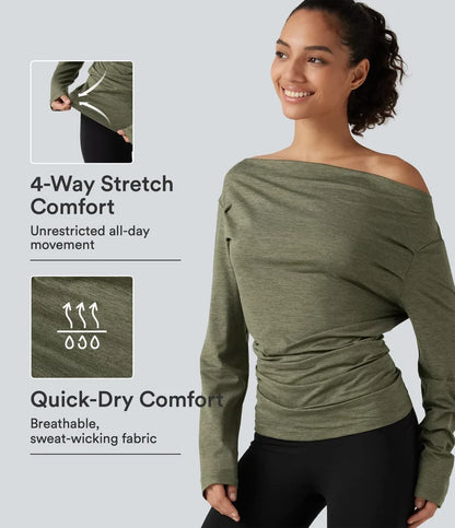 AVENDROO Origin — Off-Shoulder Active Top
